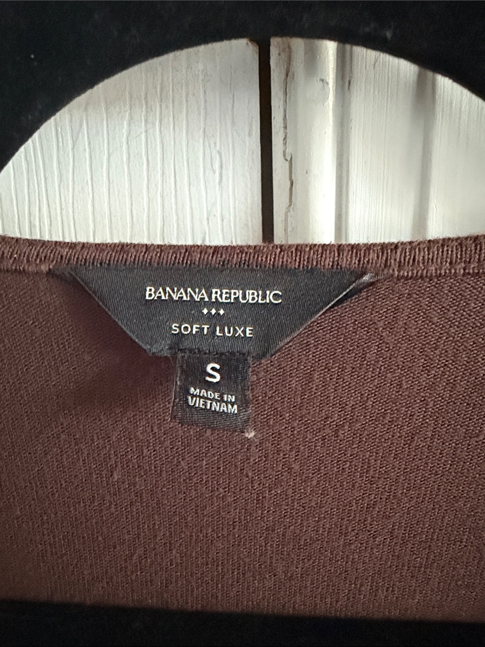 Banana Republic Brown Soft Luxe Long Sleeve Ruched Midi Dress size Small - Picture 6 of 10